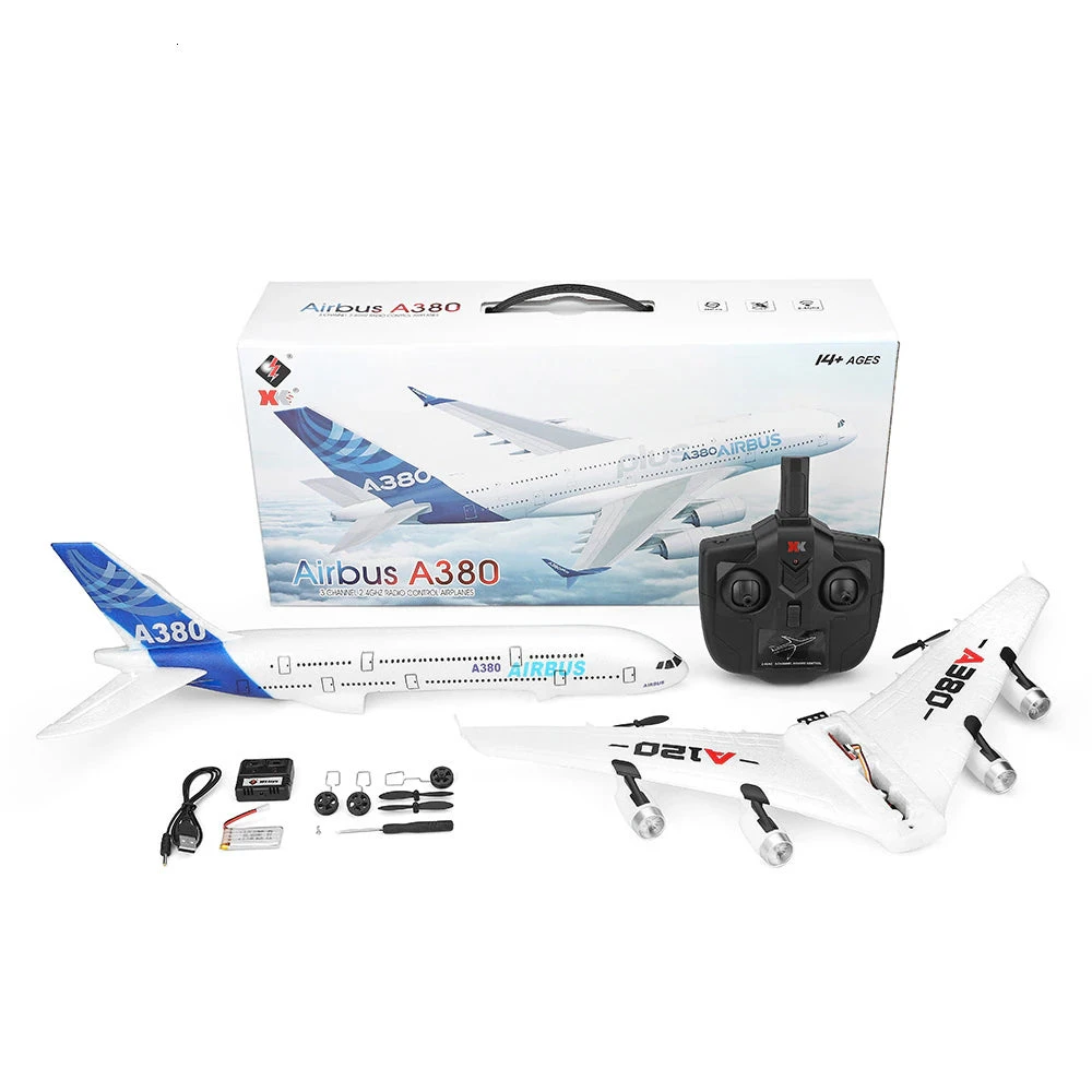 XK A120 Airbus A380 510mm Wingspan 2.4GHz 3CH RC Airplane RTF - Image 7