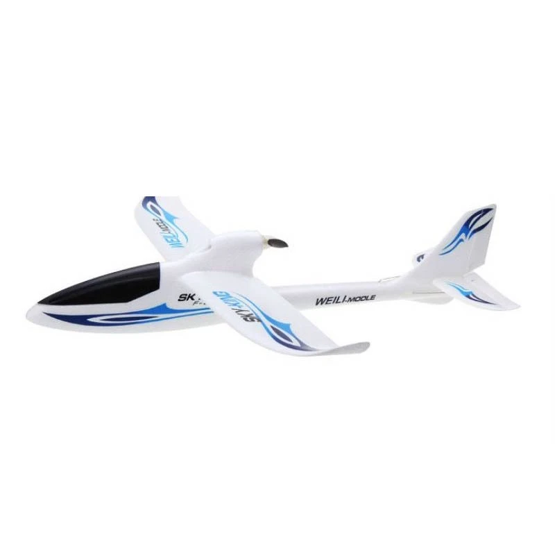 XK F959S Sky-King 750mm Wingspan 2.4GHz 3CH 6 Gyro RC Airplane RTF - Blue - Image 3