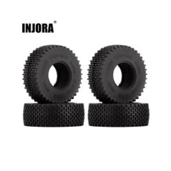 INJORA 1.0" 55*20mm Mini Comp Pin Tires Multi Terrains For 1/24 Axial SCX24 (4)