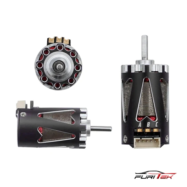 FURITEK Hellfire 1410 4500KV Sensored Brushless Motor - Black Color - Image 2
