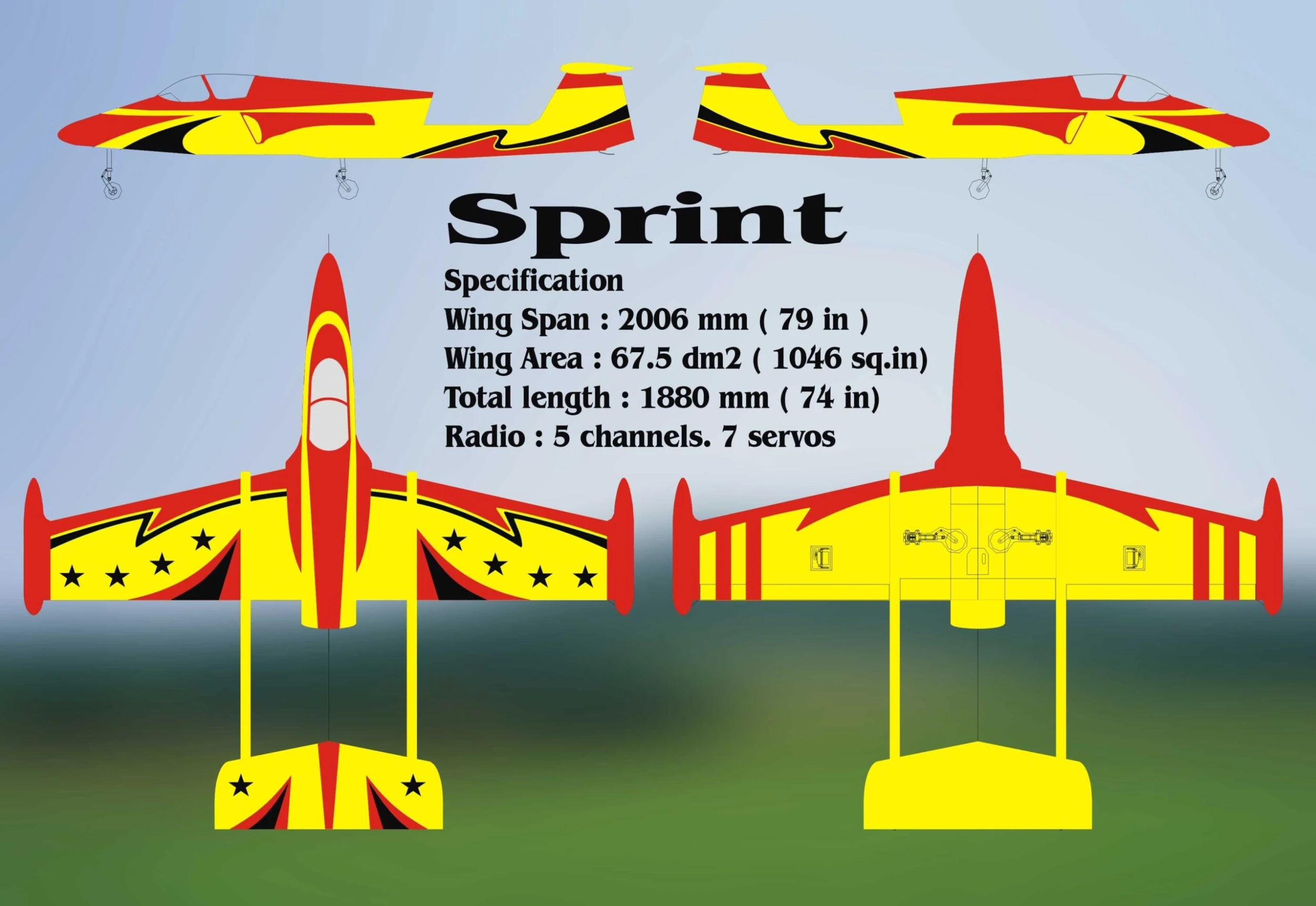 Boomerang Sprint V2 Red And Yellow