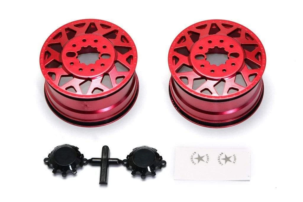 CD0601 F450 SD American Force H01 CONTRA Wheel (Red, W/ Blk Cap) DL-Series