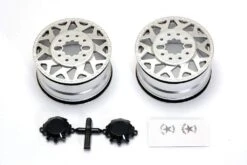 CD0602 F450 SD American Force H01 CONTRA Wheel (Silver, W/ Blk Cap) DL-Series