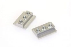 CKD0403 KAOS CNC Aluminum Chassis Rail Holding Block (silver Anodized) 2pcs DL-Series
