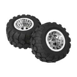 CQ0501 Wheel And Tire Glued (Chrome) - NP (2pcs/pack)