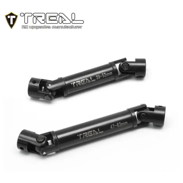 TREAL AX24 Driveshaft Set Harden Steel Metal Center Drive Shafts (2P) For 1:24 Axial AX24 XC-1