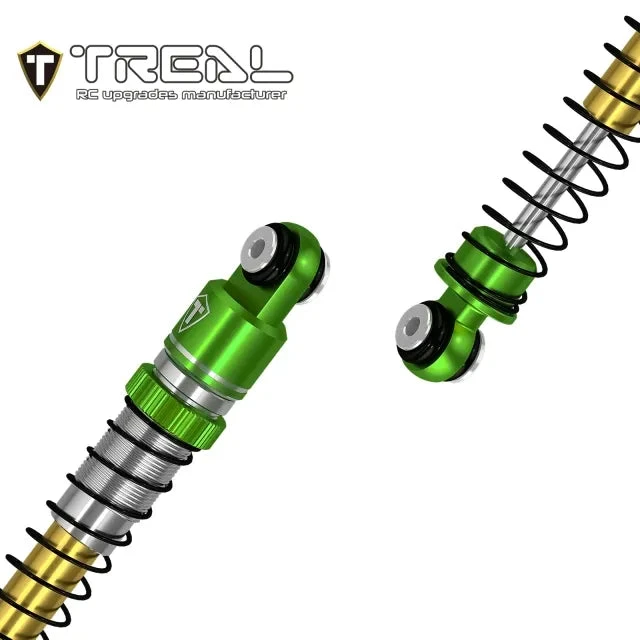 TREAL AX24 Shocks 53mm Aluminum Threaded Shock Adjustable Absorber Oil Damper Compatible With 1/24 Axial AX24 XC-1 Upgrades (GREEN) - Image 4