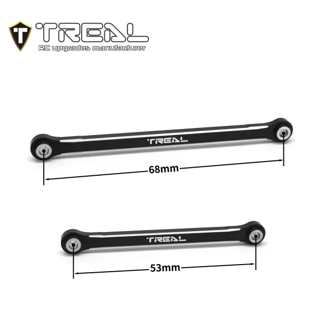 TREAL TRX-4M Lower Links Set (4pcs) Aluminum 7075 Lower Chassis 4-Links Upgrades 1/18 Scale - Image 2