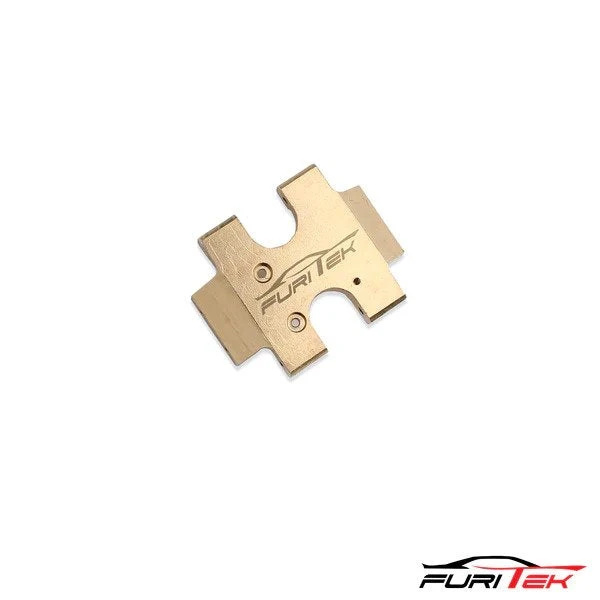Furitek FCX24 Grasshopper Brass Flat Skid Plate - For SCX24 Transmission - Image 3