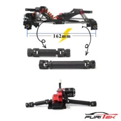 Furitek High Quality Plastic Driveshaft For Cayman With Metal U-Joint (XL Version)