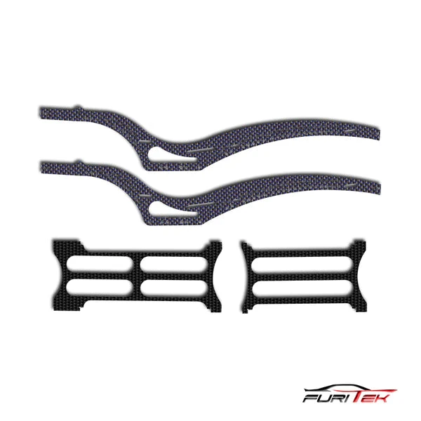 Furitek Scythe CF Rail Frame For SCX24 Jeep Gladiator - Blue - Image 2