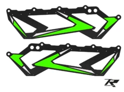 Tron7.0 Fusion Edition Lower Carbon Fiber Main Frame Set - Yellow