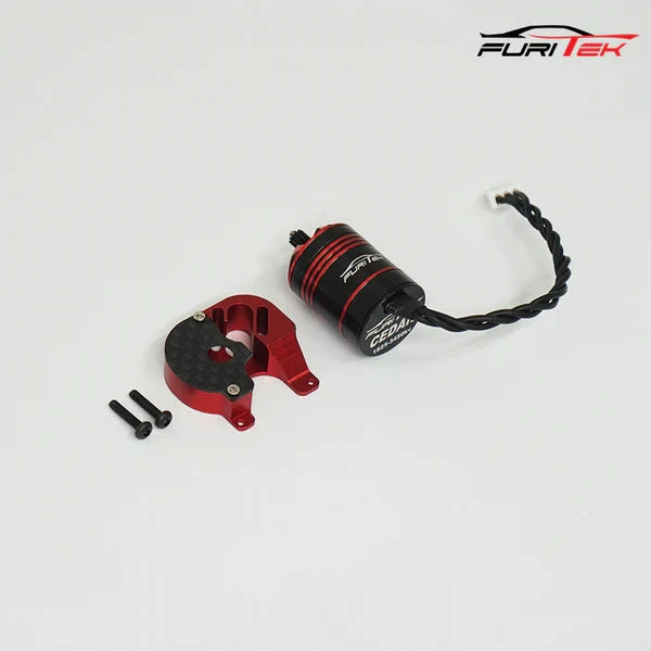 FURITEK CEDAR INRUNNER BRUSHLESS MOTOR WITH 11T STEEL PINION AND CNC MOTOR MOUNT COMBO FOR SCX24 - Image 3
