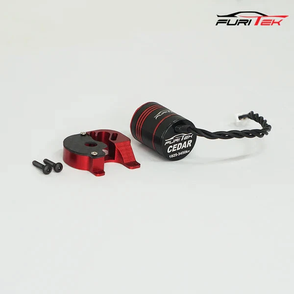 FURITEK CEDAR INRUNNER BRUSHLESS MOTOR WITH 11T STEEL PINION AND CNC MOTOR MOUNT COMBO FOR SCX24 - Image 2