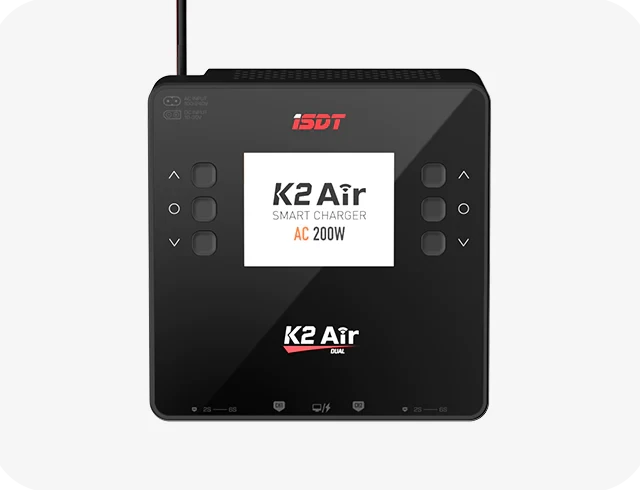 ISDT K2 Air AC 200W DC 1000W 20A Dual Channel Balance Lipo Charger - Image 2