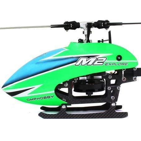 L-MA Precision Alu Carbon Fiber Landing Gear Set For OMP M2 EXP / M2 V2 (Green) - Image 2