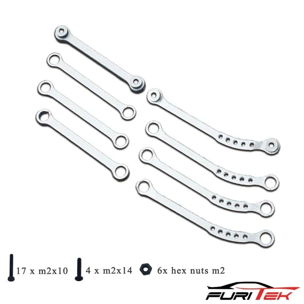 FURITEK Aluminum HIGH CLEARANCE LINKS For FCX24 - WHITE - Image 2