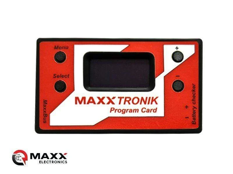 MAXX Flybarless Program Card/Battery Voltage Checker