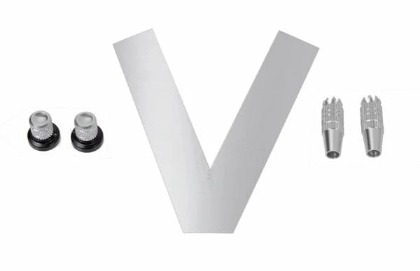 Mikado Stick/Knob-Set Shiny Chrome