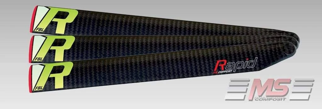 MS Composit CFC Main Blades 55 Cm/12/4 RAPID FBL - 3 Blades