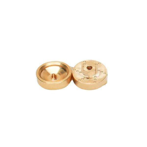 NEXX Racing SCX24 Brass Wheel Hubs (+0mm) (4pcs) - Image 3