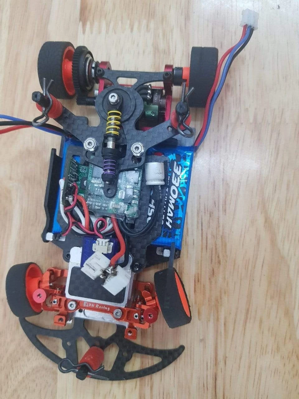 Nexx Racing SKYLINE Dual Lipo Carbon Chassis Conversion Kit For MR03 (BLACK) - Image 4