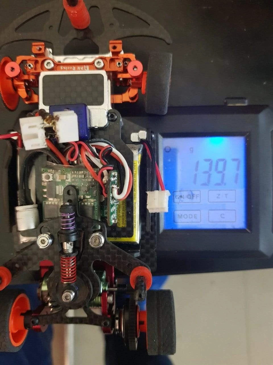 Nexx Racing SKYLINE Dual Lipo Carbon Chassis Conversion Kit (ORANGE) - Image 3