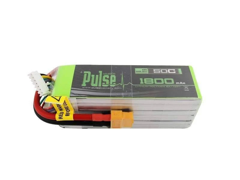 PULSE 1800mah 50C 22.2V 6S LiPo Battery - XT60 Connector