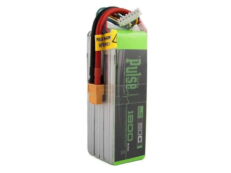 PULSE 1800mah 50C 22.2V 6S LiPo Battery - XT60 Connector - Image 2