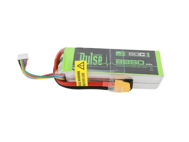 Pulse 2250mah 50C 14.8V 4S Lipo Battery - XT60 Connector