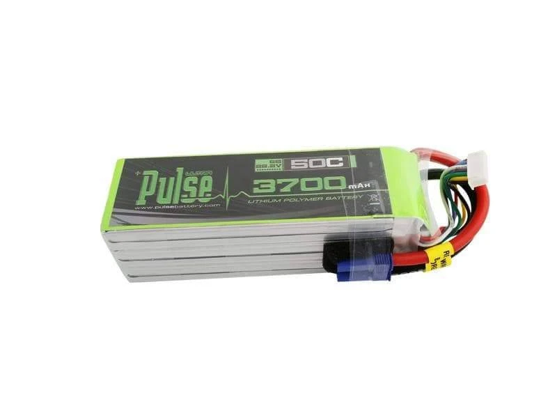 PULSE 3700mAh 50C 22.2V 6S LiPo Battery - EC5 Connector