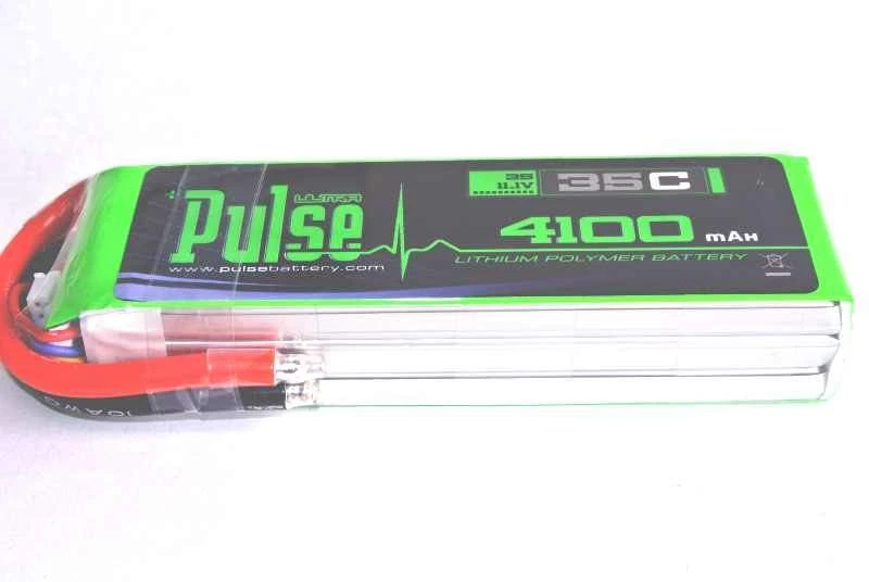 PULSE 4100mah 35C 11.1V 3S LiPo Battery - EC5 Connector