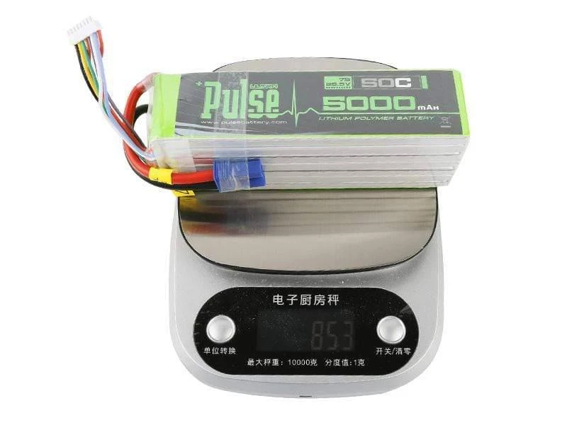 Pulse 5000mah 50C 25.9V 7S Lipo Battery - EC5 Connector - Image 2