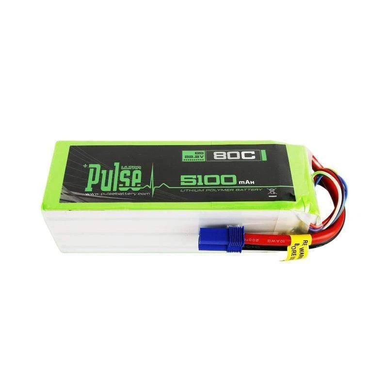 Pulse 5100mah 80C 22.2V 6S Lipo Battery - EC5 Connector - Image 3