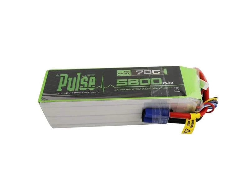 PULSE 5500mah 70C 22.2V 6S LiPo Battery - EC5 Connector