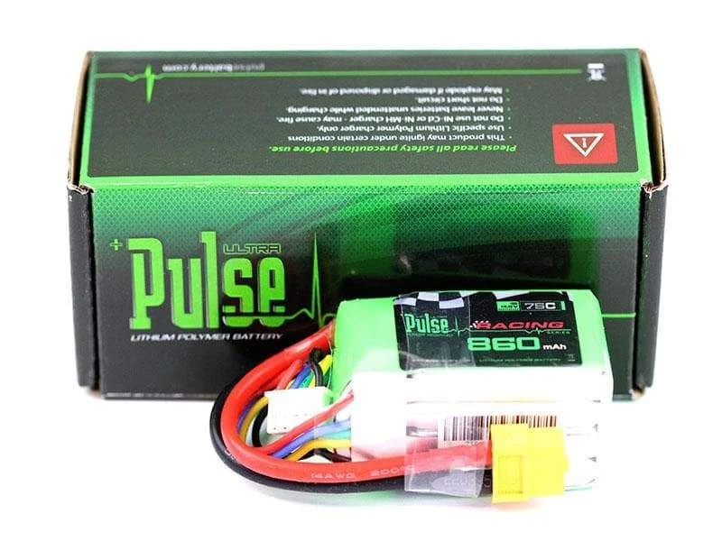 PULSE 860mAh 75C 14.8V 4S LiPo Battery - XT60 Connector - Image 2