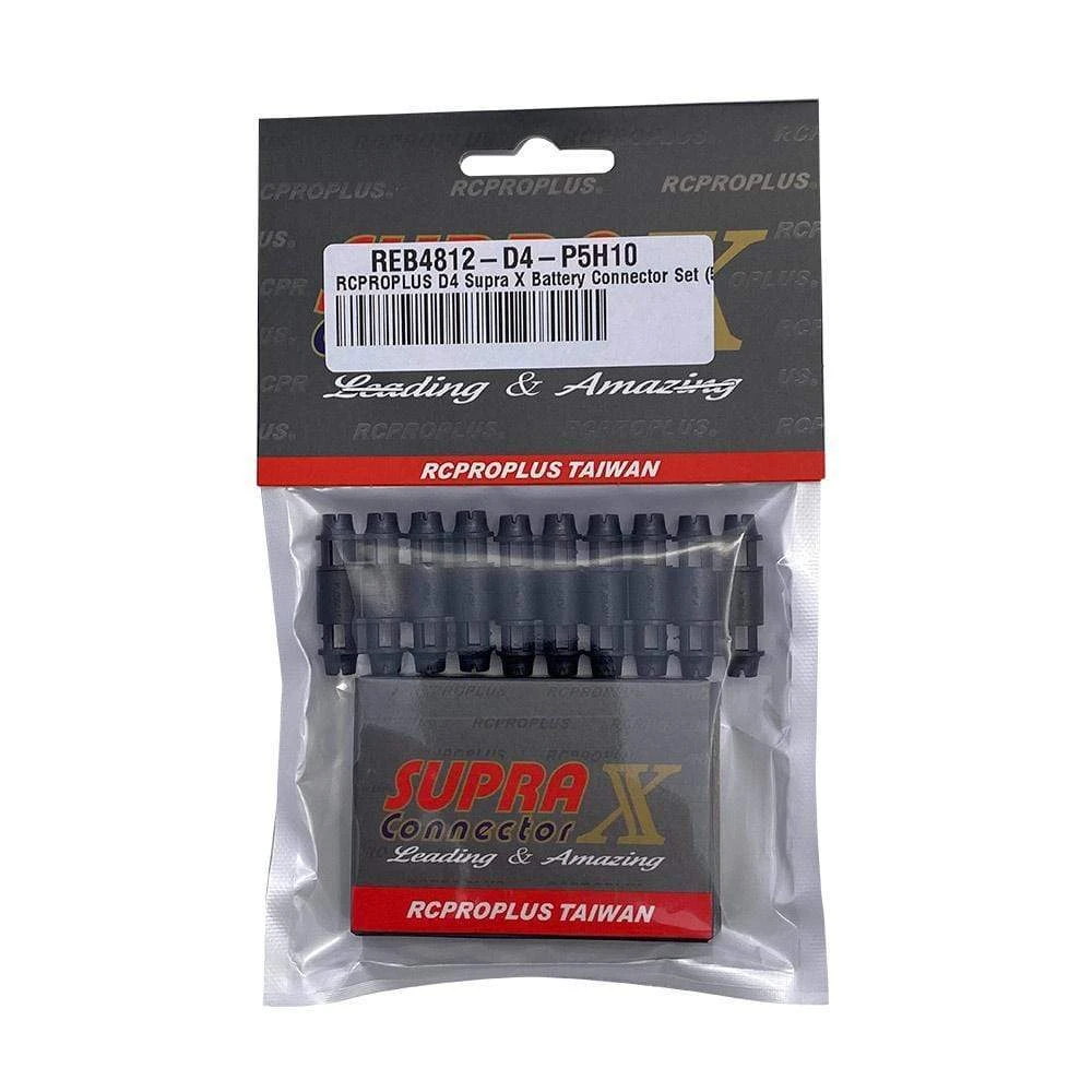 RCPROPLUS D4 Supra X Battery Connector Set (5 Sets) (12~14AWG)