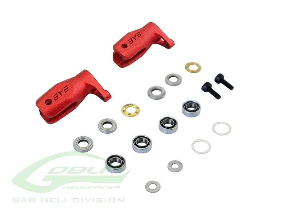 SAB Aluminum Tail Blade Grip (Red) For Goblin 280 Mini Comet/Fireball