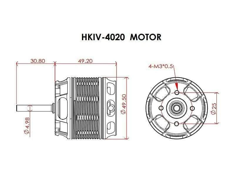 Scorpion HKIV-4020-1060KV Brushless Motor - Image 2