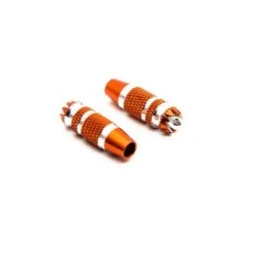 Spektrum Gimbal Stick Ends 24mm Orange With Silver (2) - DX6G2 / DX7G2