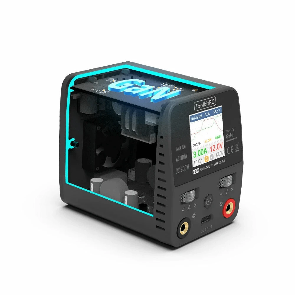 ToolkitRC P200 Smart Desktop Power Supply W/ GaN Technology - Image 2