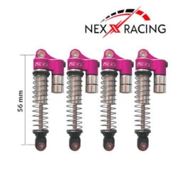 Nexx Racing Reservoir Shock (4 Pcs) For 1/18 TRX-4M - PURPLE