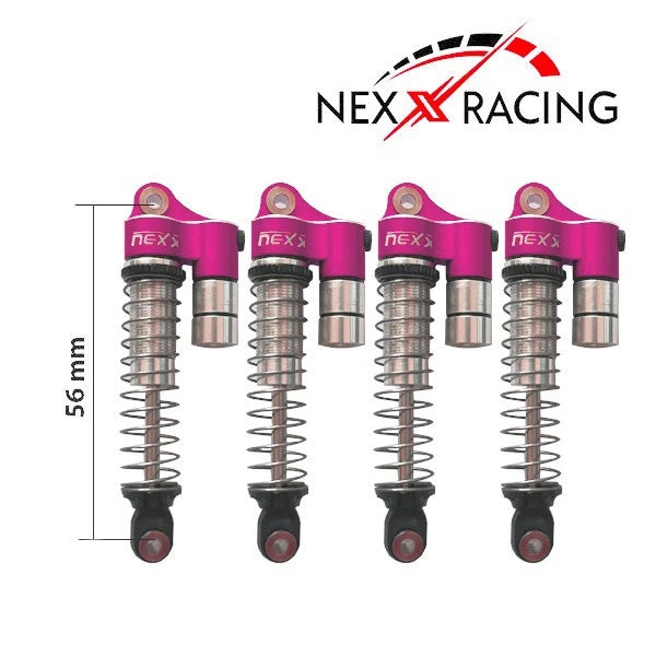Nexx Racing Reservoir Shock (4 Pcs) For 1/18 TRX-4M - PURPLE
