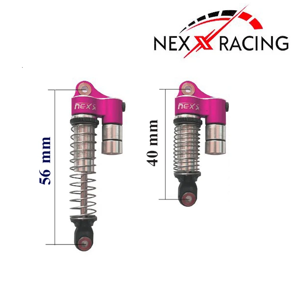 Nexx Racing Reservoir Shock (4 Pcs) For 1/18 TRX-4M - PURPLE - Image 2