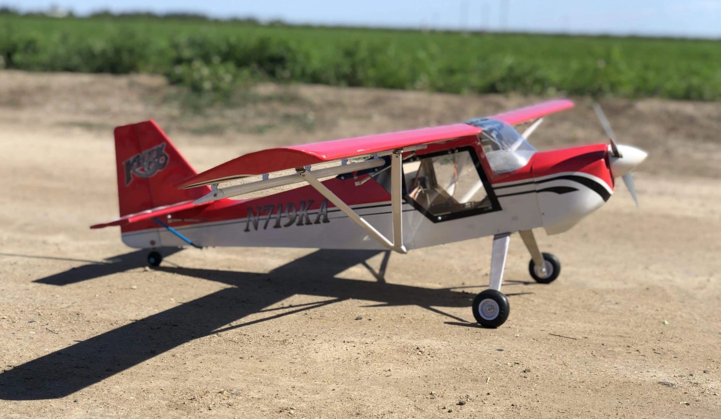 VMAR Kitfox EP ARF Kit - Red (62" Wingspan) - Image 2
