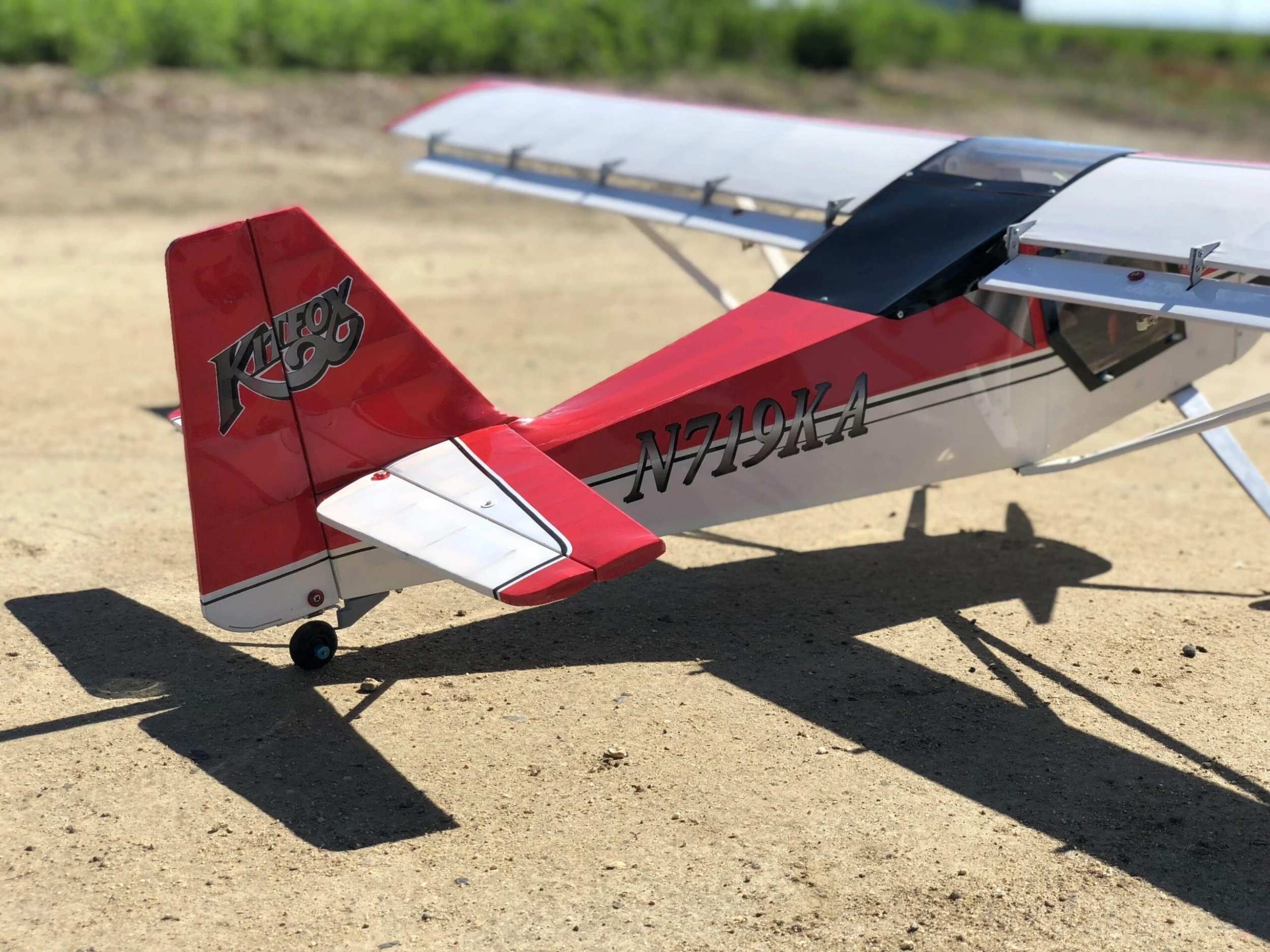 VMAR Kitfox EP ARF Kit - Red (62" Wingspan) - Image 6